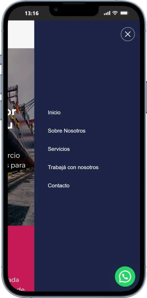 Captura de celular de BP Comex, pantalla 1