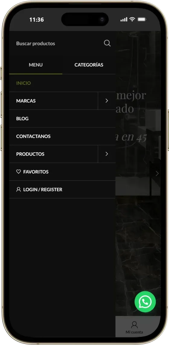 Captura de celular de Shama Revestimientos, pantalla 2