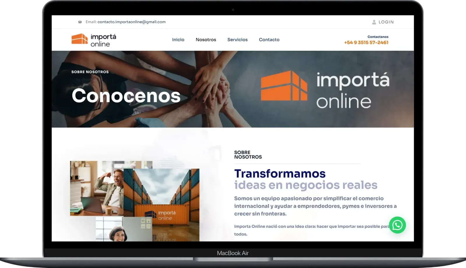 Captura de escritorio de Importa Online, pantalla 2