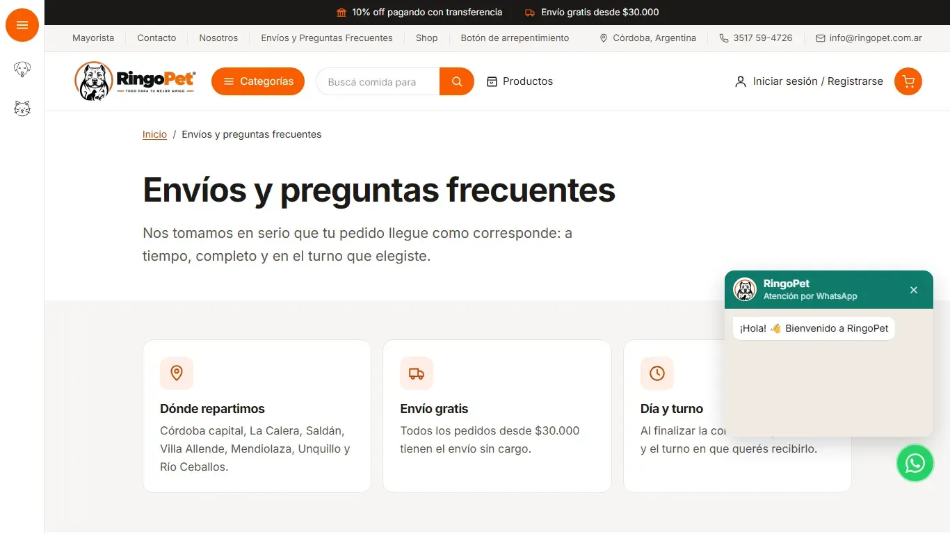 Captura de escritorio de RingoPet, pantalla 2