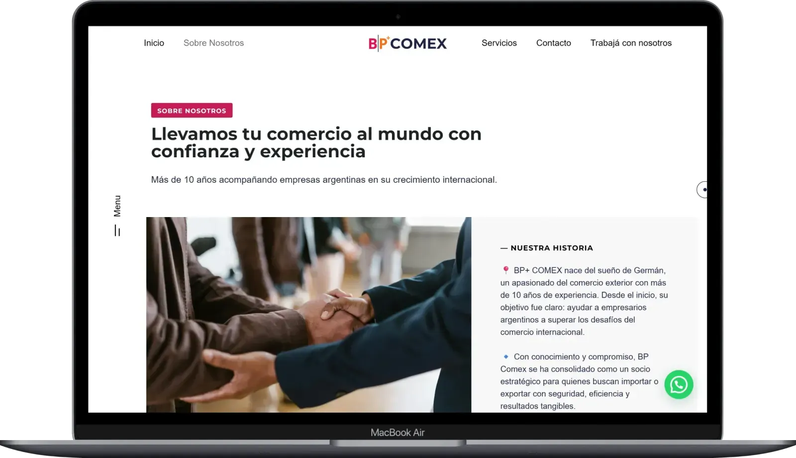 Captura de escritorio de BP Comex, pantalla 3
