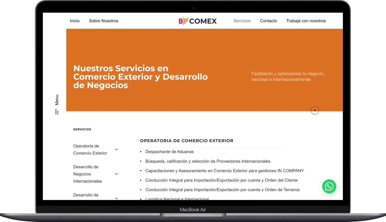 Captura de escritorio de BP Comex, pantalla 4