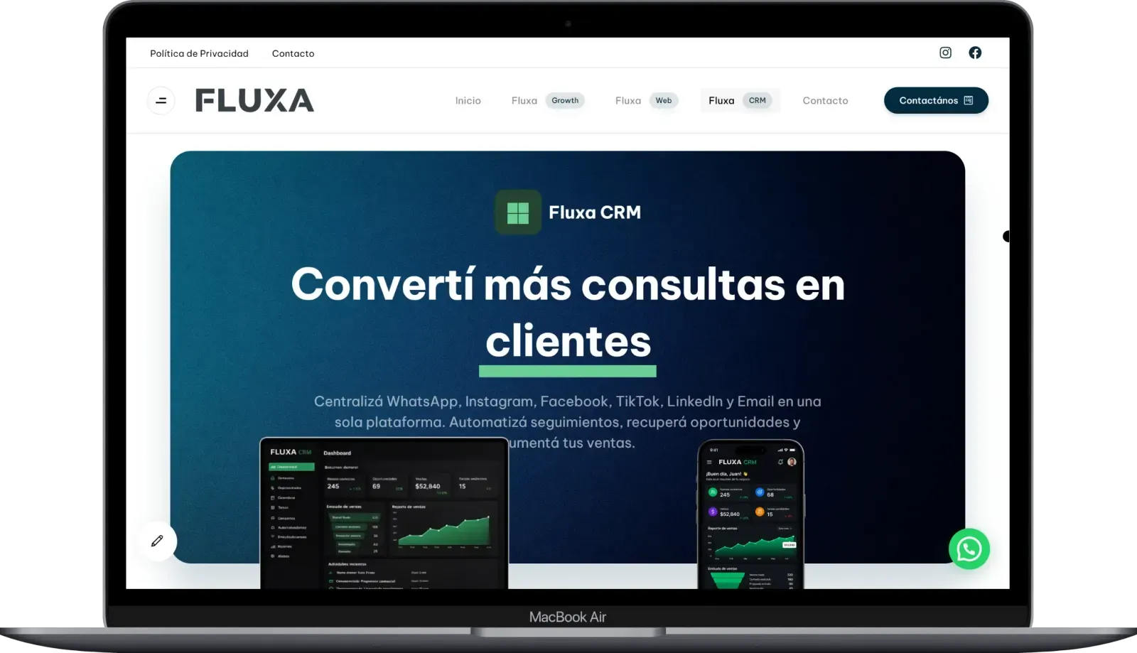 Captura de escritorio de Fluxa, pantalla 4