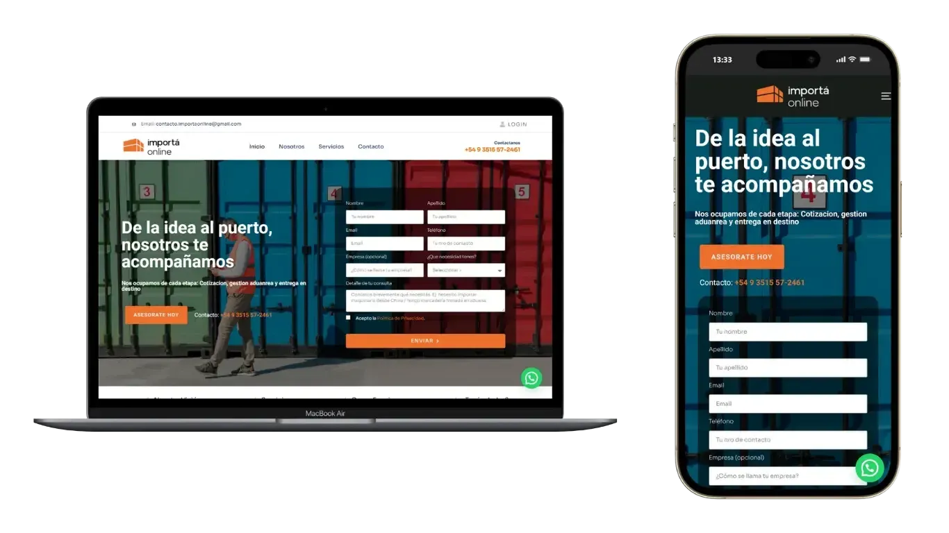 Portada del proyecto Importa Online